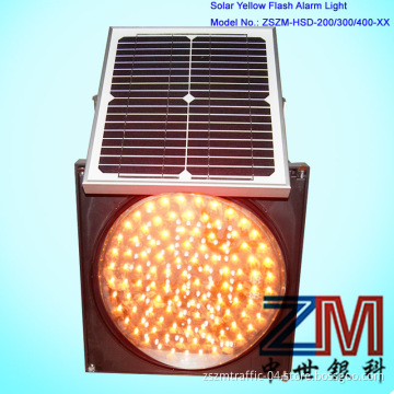 Waterproof 200/300/400mm LED Flashing Yellow Traffic Light / Solar Traffic Warning Light